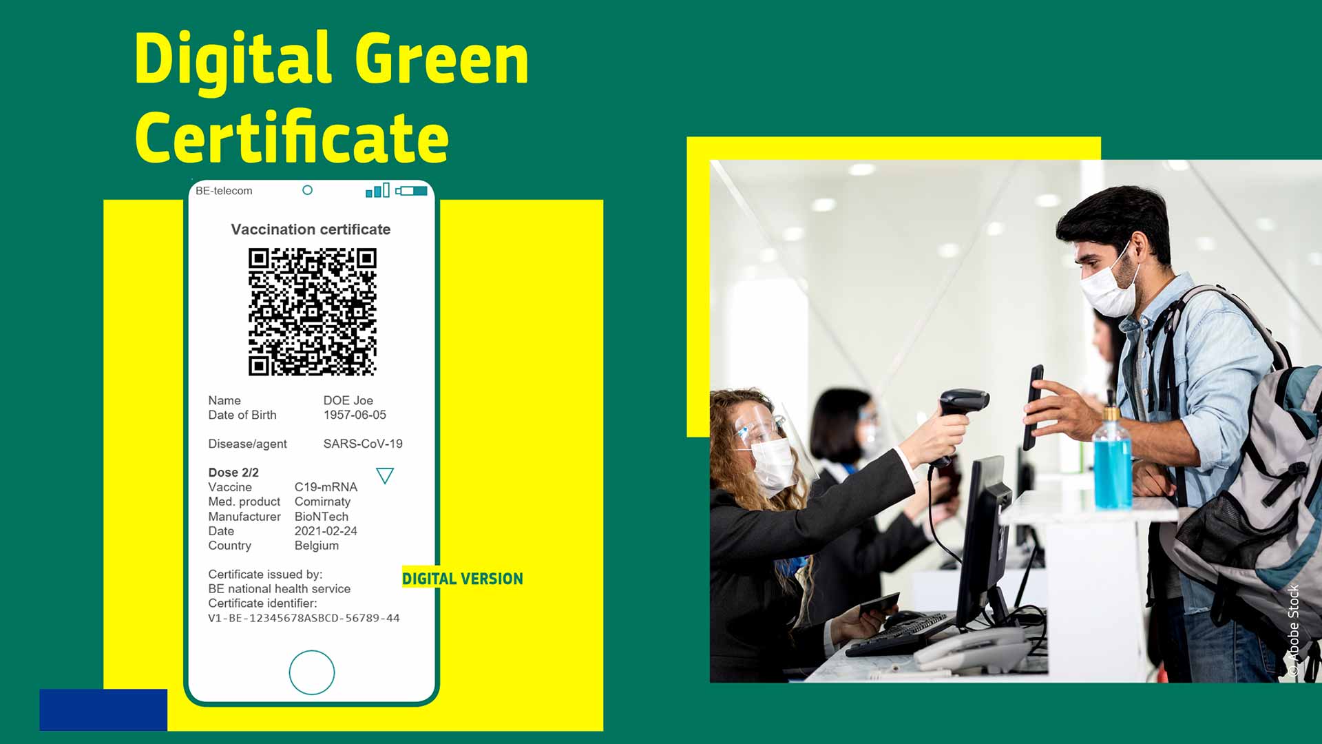 Digital green certificate станет обязательным на территории ЕС